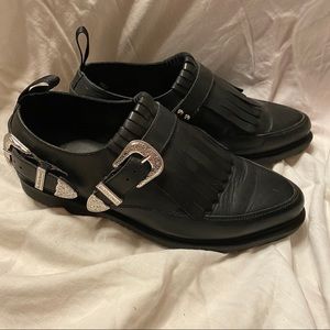 Dr Martens Fringe Buckle Loafers Size 8
